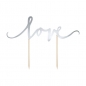 Preview: Cake Topper - love - Silber